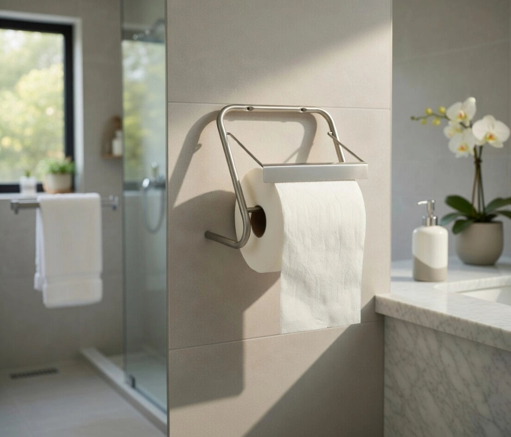 Porta Rotolo da Parete per Carta Asciugamani Multiuso 30 cm Agrati 8050X in Acciaio Inox AISI304
