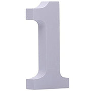 Trade Shop - Numero 1 In Legno Bianco H 11 Cm Decorazione Confettata Compleanno Casa Wedding -