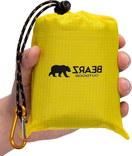 Striscia da spiaggia compatta e impermeabile con ombrello da picnic leggero - degenza per festival di musica - con tasca personale