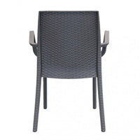 Sedia indiana 57x59x86 h cm in Wicker Taupe