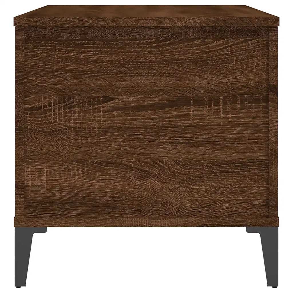 Tavolino Salotto Rovere Marrone 90x44,5x45 cm Legno Multistrato 819595