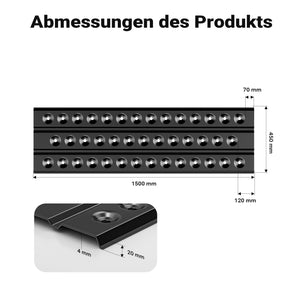 Piastre da sabbia 1 coppia 150x45 cm in alluminio per recupero auto fuoristrada veicoli SUV