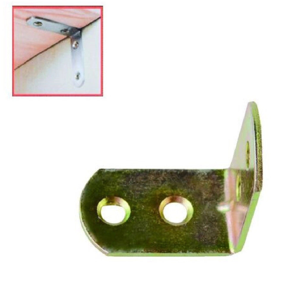 Trade Shop - Set 4pz Lastrina Lastrine Ad Angolo Forma L 30x18x2mm Con Viti Per Mobili 91216 -