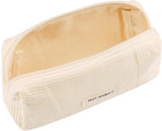 Etui in corduroy per adulti, contenitore per oggetti, contenitore estetico, contenitore per ragazze, sostenibile, per scuola, ufficio, organizzazione di penne e accessori