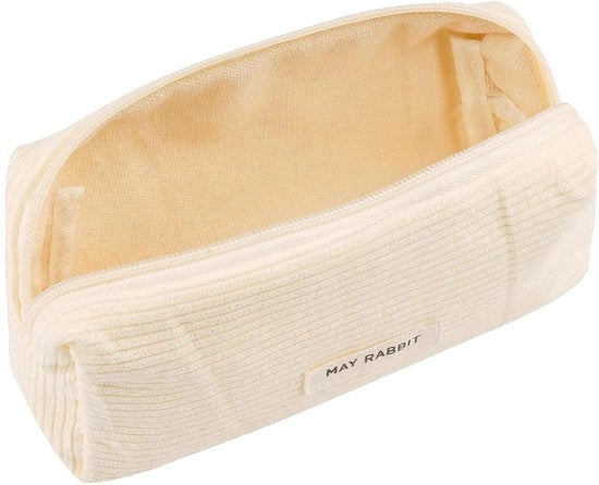 Etui in corduroy per adulti, contenitore per oggetti, contenitore estetico, contenitore per ragazze, sostenibile, per scuola, ufficio, organizzazione di penne e accessori