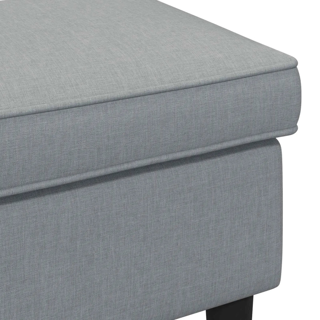 Poggiapiedi Grigio Chiaro 55 x 35 x 41 cm Tessuto 42029992