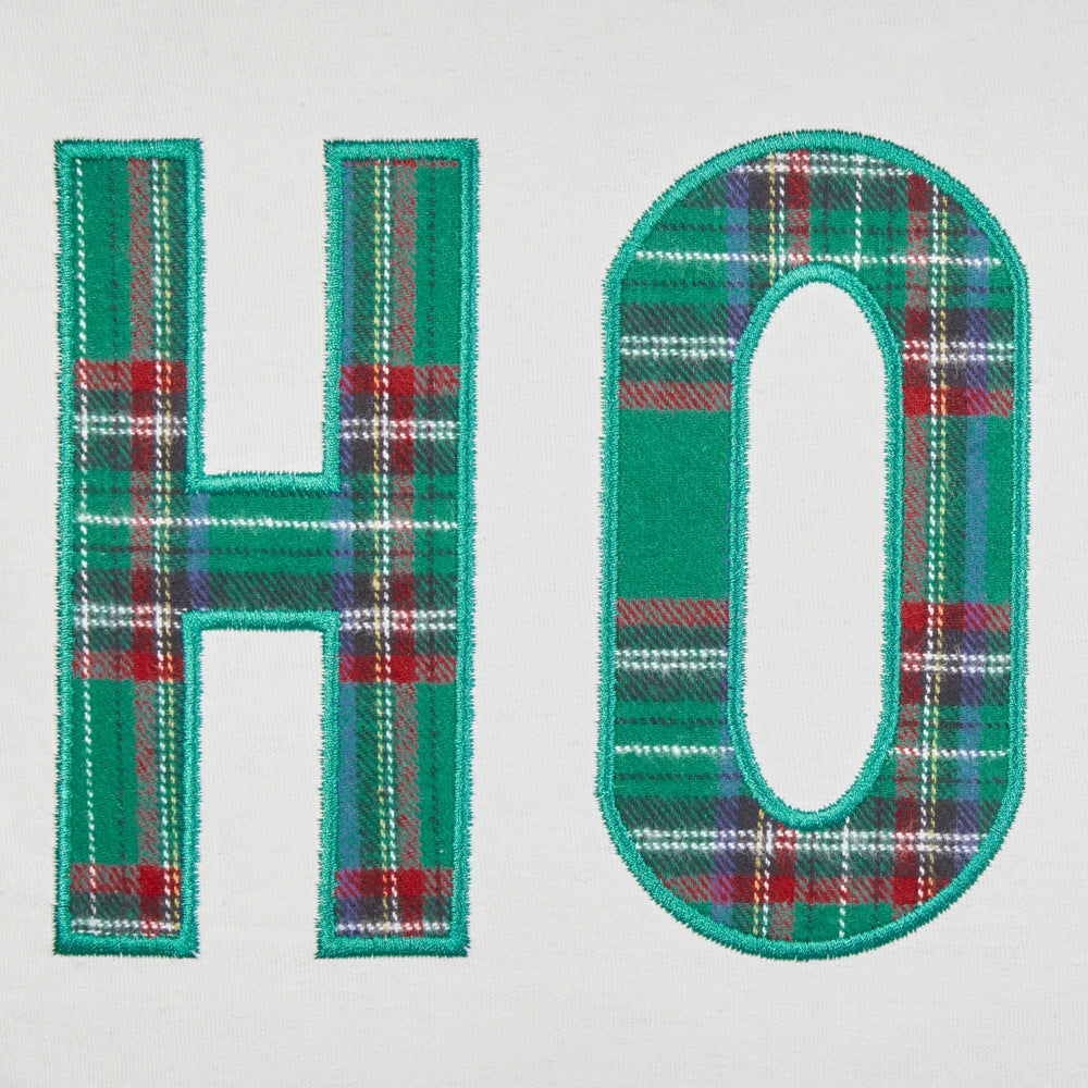 Set di 2 cuscini sparsi in tessuto poliestere bianco con motivo natalizio Tartan 45 x 45 cm Accessorio per la decorazione