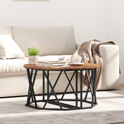 Tavolino da caffÃ¨ in legno antico 80x80x42 cm in legno ingegnerizzato