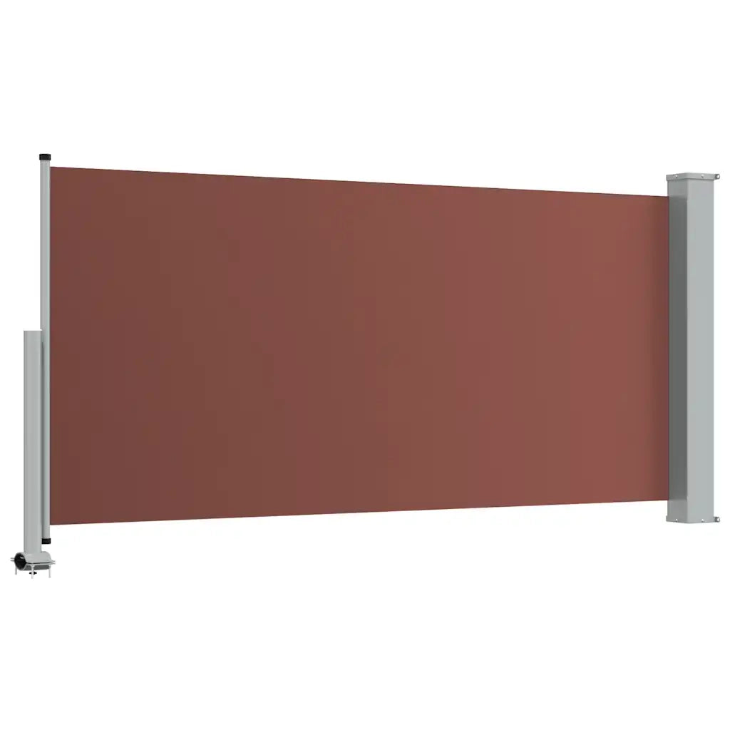 Tenda Laterale Retrattile per Patio 120x300 cm Marrone 48343