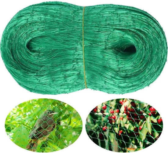 Rete da uccelli 6 x 10 m - Protezione efficace per giardino e aiuola
