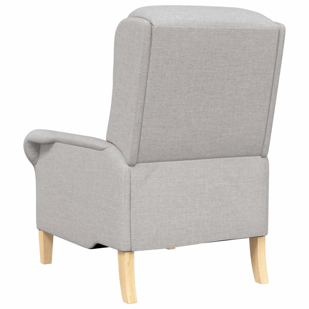 Poltrona-Divano Sedia-Poltroncina Grigio nuvola Tessuto 947228