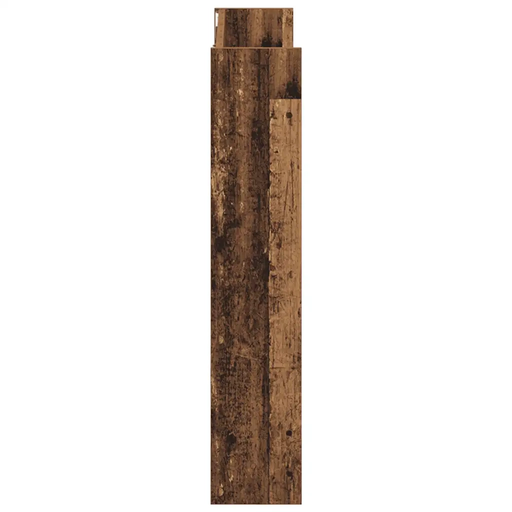 Scarpiera a Muro Legno Antico 80x18x90 cm in Legno Multistrato 856544