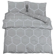 Set Copripiumino Grigio 155x220 cm in Cotone CFW9407433