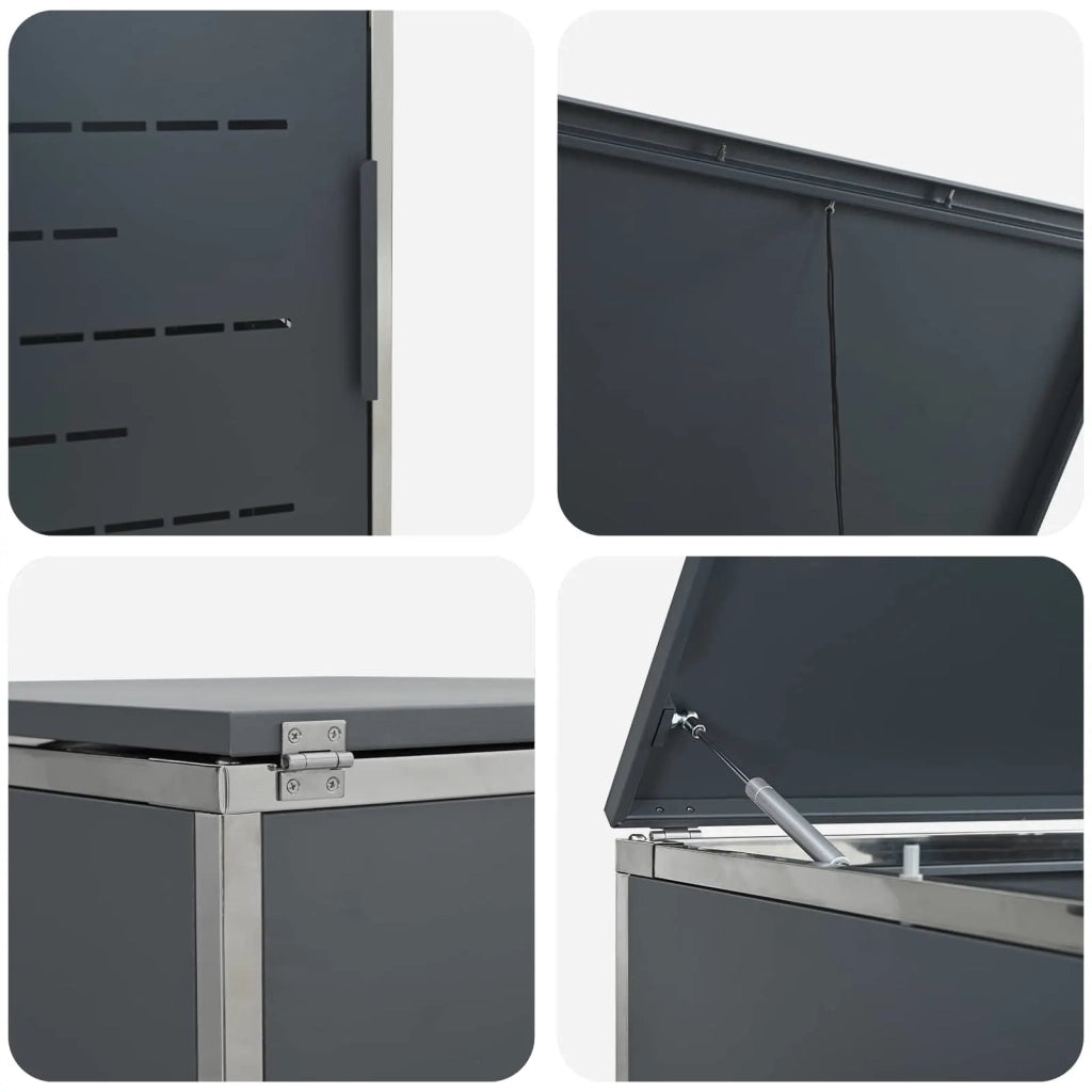 Stoccaggio contenitore a ruote Antracite 207 x 77,5 x 112,5 cm 3422241