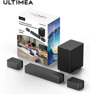 Sistema Audio per TV - Soundbar - 3D Surround Sound - 50Hz-20KHz - 320W - Cavo Collegamento Speaker - Nero