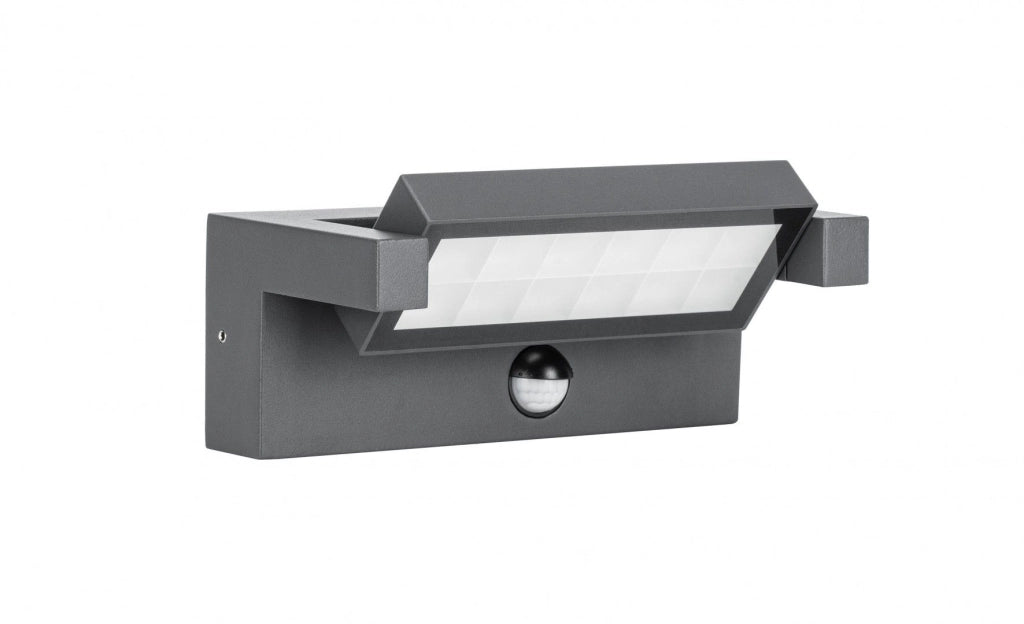 Applique esterna LED 21W con sensore antracite IP65