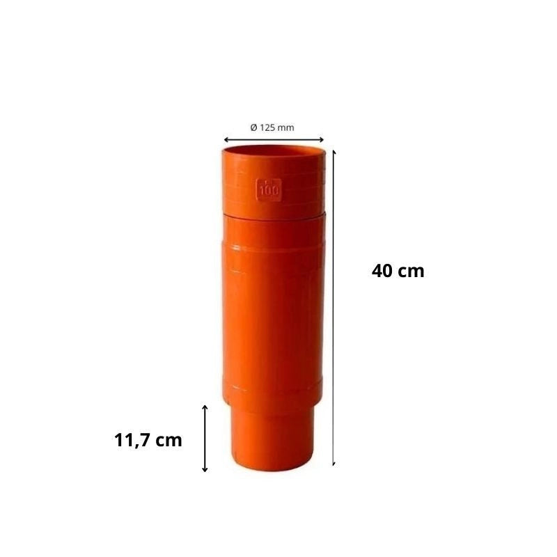 Giunto di riparazione a 2 pezzi in pvc : Diametro - 125