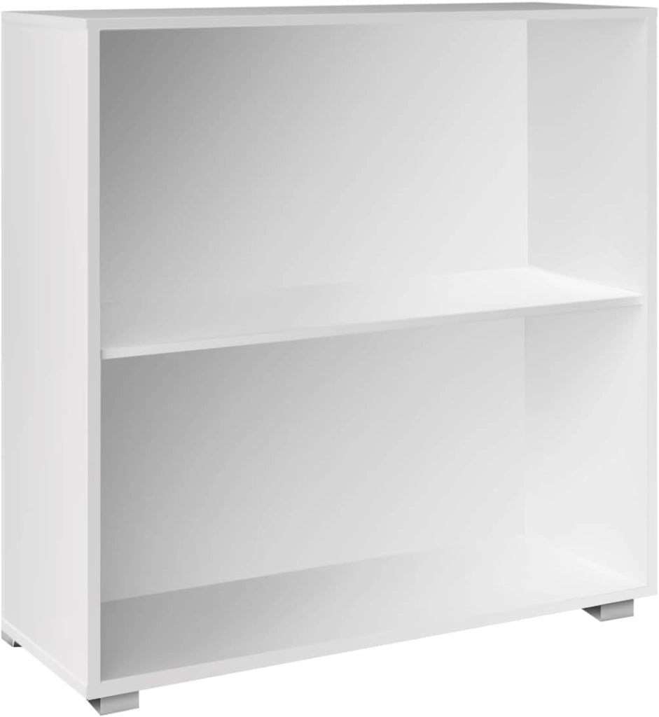 ® 2x Libreria 77x60x28cm Legno 2 Ripiani Regolabile Capacità 150 kg Libri Ufficio Soggiorno Scaffale da Pavimento