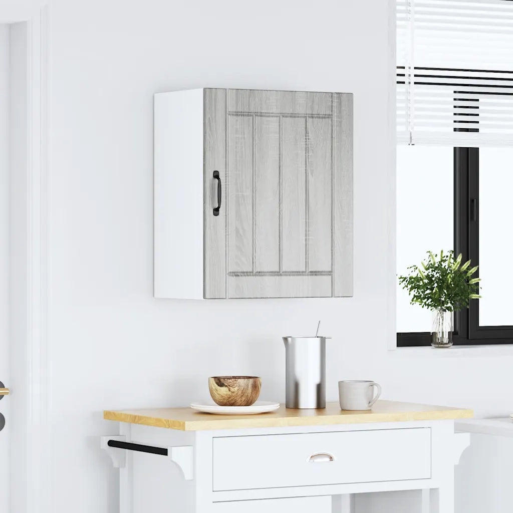 vidaXL Pensile da Cucina Lucca Grigio Sonoma in Legno Multistrato