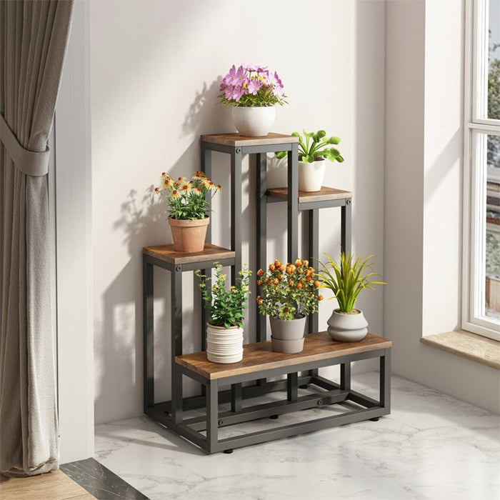 Supporto per Piante Marrone 51x34x67 cm Ideale per Casa o Balcone