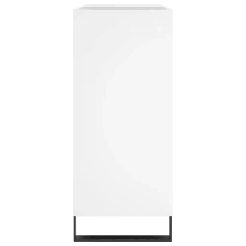 Mobile Porta Dischi Bianco 84,5x38x89 cm in Legno Multistrato