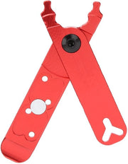 Kit di manutenzione bicicletta 4-in-1 - Luci di ruota - Strumento per rimuovere vite del serbatoio - Chiave per proteggere il vano del cambio - Lega di alluminio - Peso leggero e compatto - Multitool