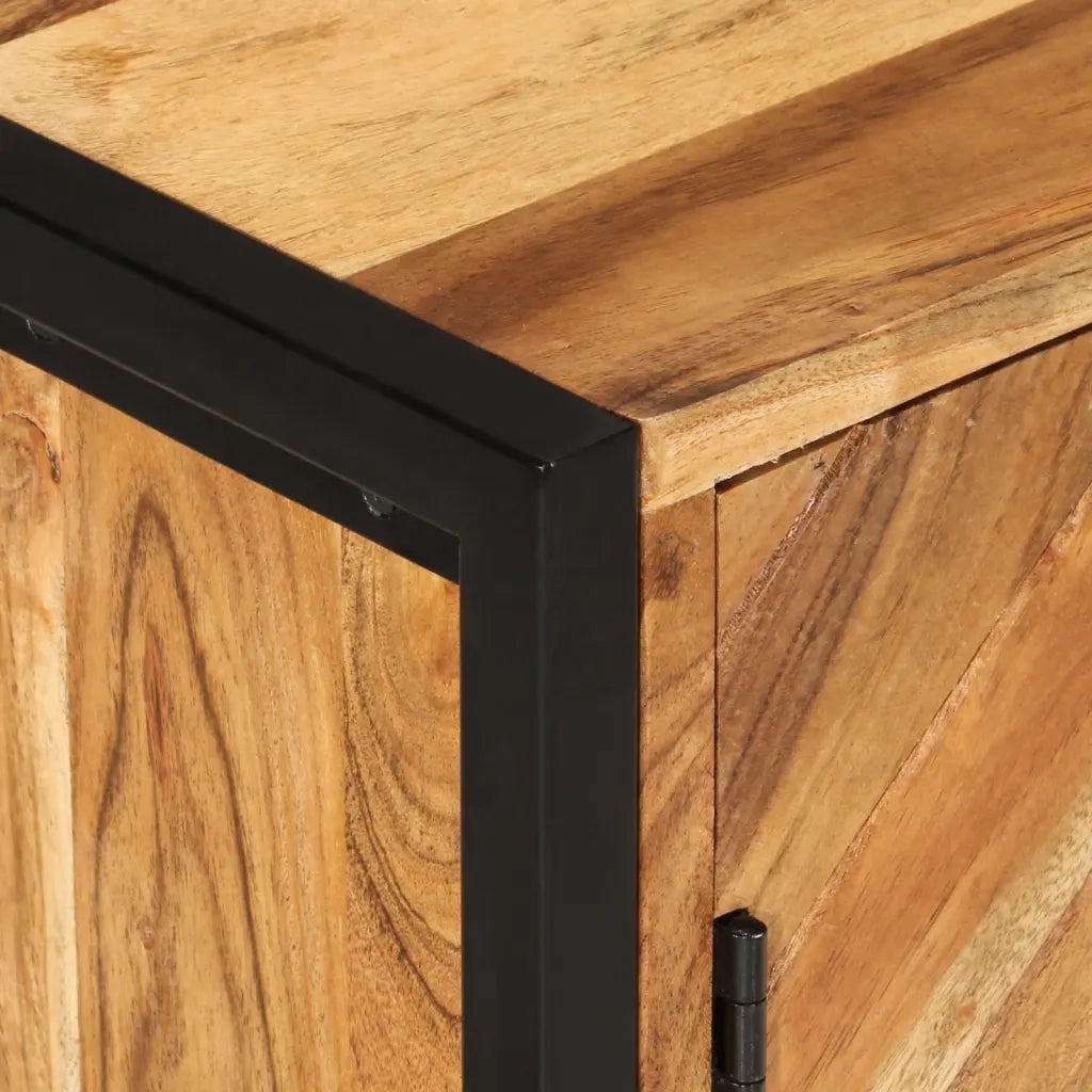 Mobile da Bagno 55x35x60 cm in Legno Massello di Acacia e Ferro 372747