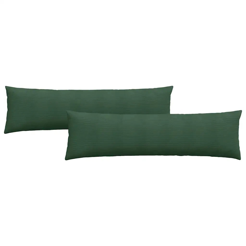 Cuscini da Divano 2 pcs Verde Scuro 145 x 40 cm