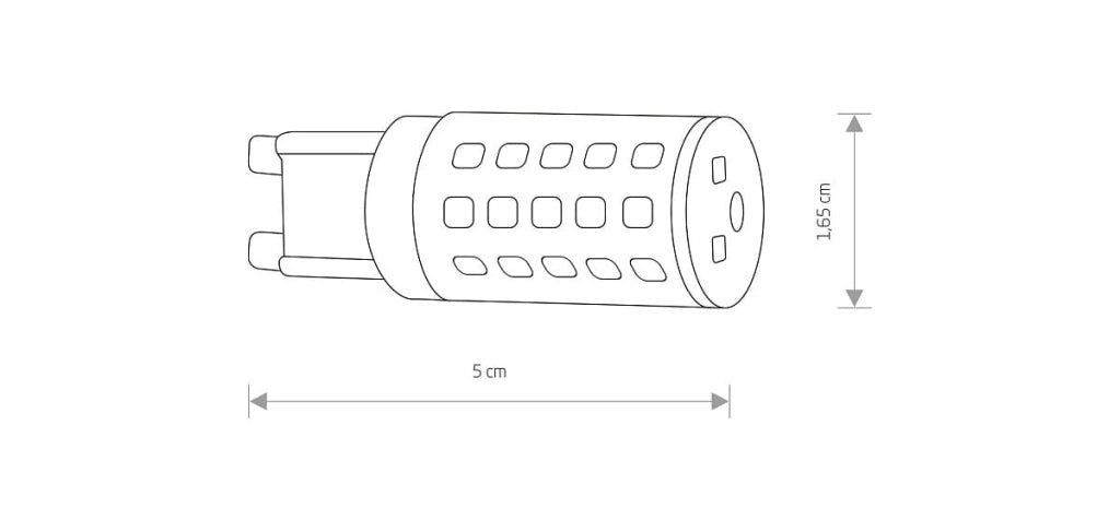 Lampadina LED capsula G9 4W 4000K neutra Nowodvorski 7504