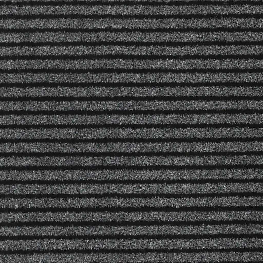 vidaXL Zerbino a Strisce Nere e Grigie 115x300 cm