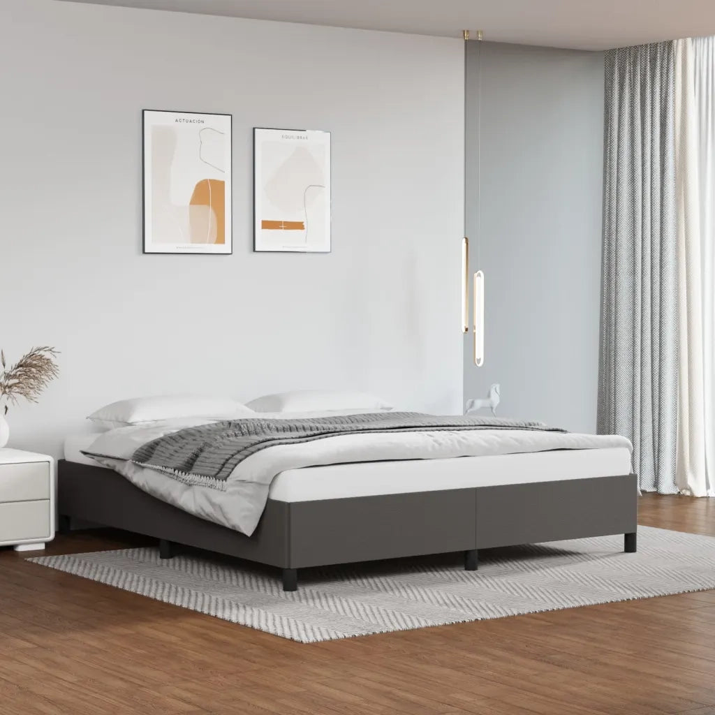 Giroletto-Struttura Letto Grigio 180x200 cm in Similpelle 334638