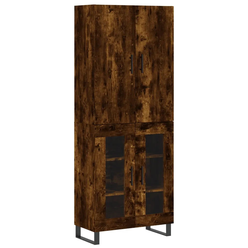 Credenza Rovere Fumo  69,5x34x180 cm in Legno Multistrato 3195760