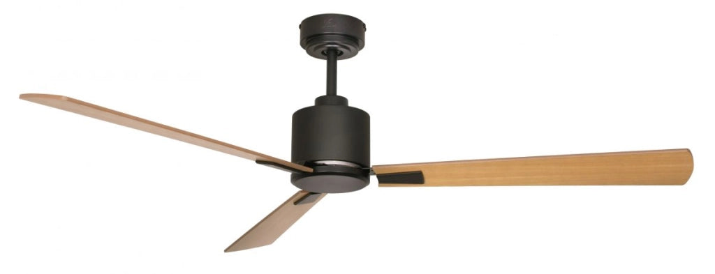 Vam Ventilatore da soffitto a risparmio energetico FACTORY Wi-Fi nero 107 cm telecomando 6 velocità