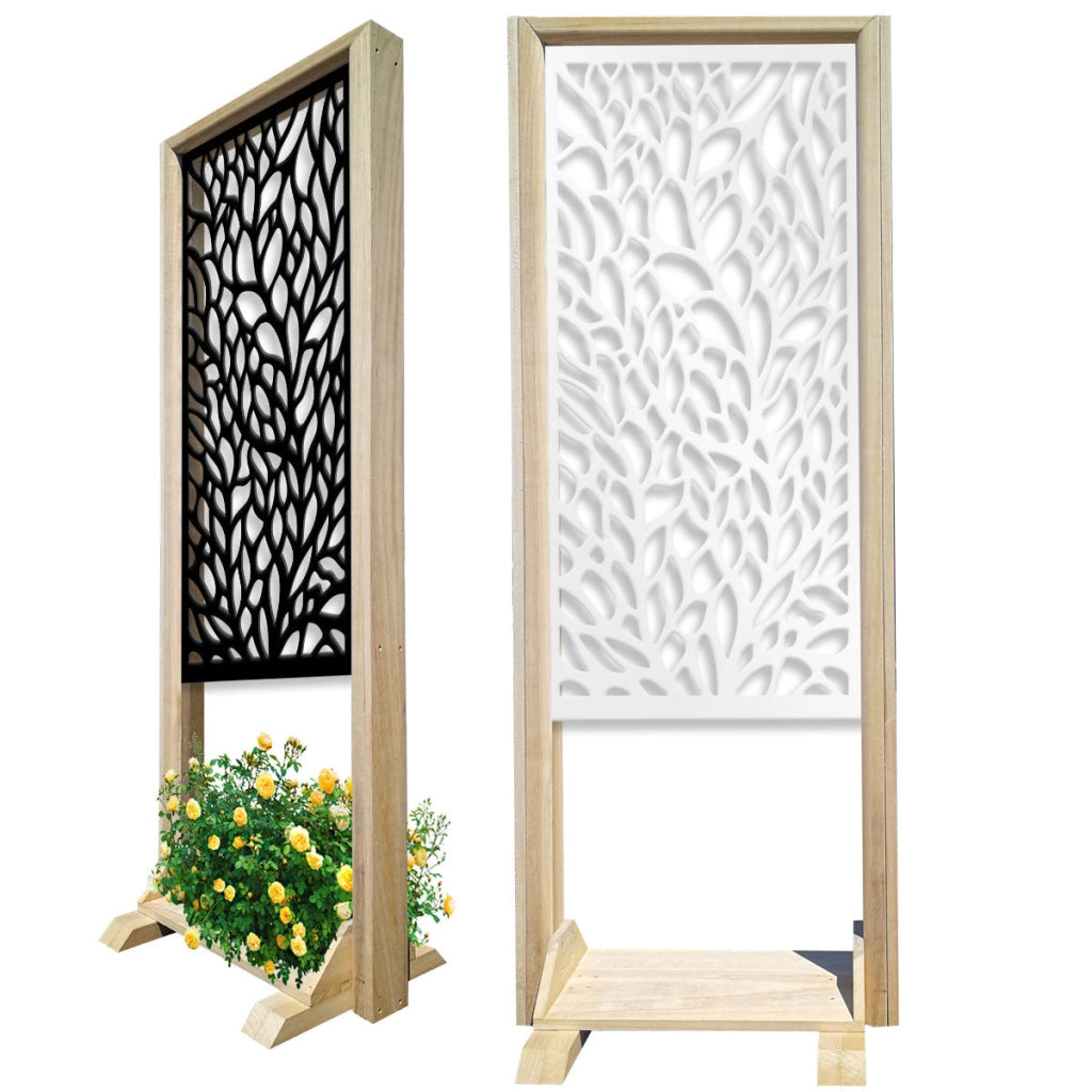CODIUM - Separè - Paravento modulabile - 70x190cm - in Legno e PVC Colore: bianco