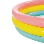 PISCINA GONFIABILE TONDA 3 ANELLI  +2 ANNI  ø cm.114x25h.  peso kg.1,20 (57412)    INTEX