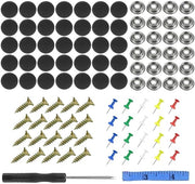 Kit di riparazione 65 pezzi - chiodi a clip per la riparazione del tetto - viti per la copertura del tetto - riparazione universale - reticolo duraturo - rivestimento anticorrosivo - riparazione tetto e copertura