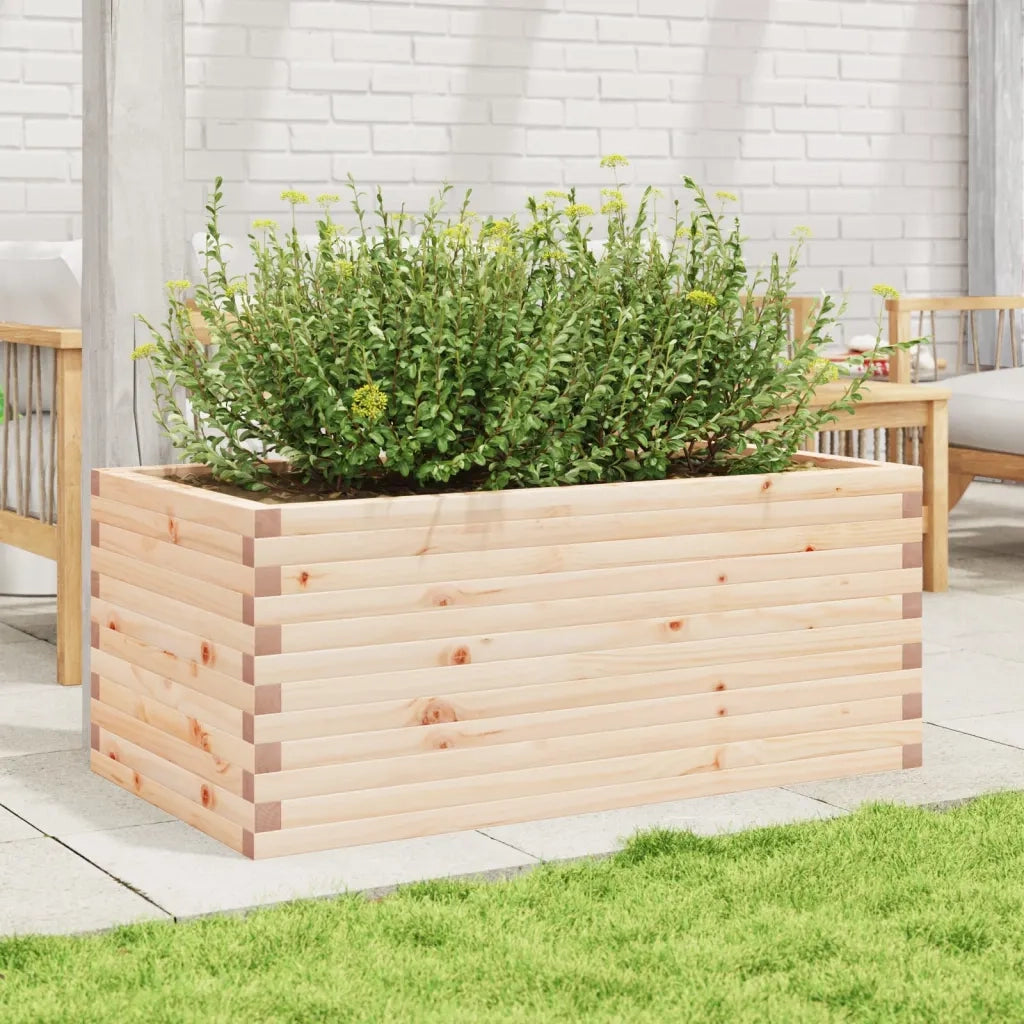 Fioriera da Giardino-Vaso da Esterno 110x60x45,5 cm in Legno Massello di Pino 314218