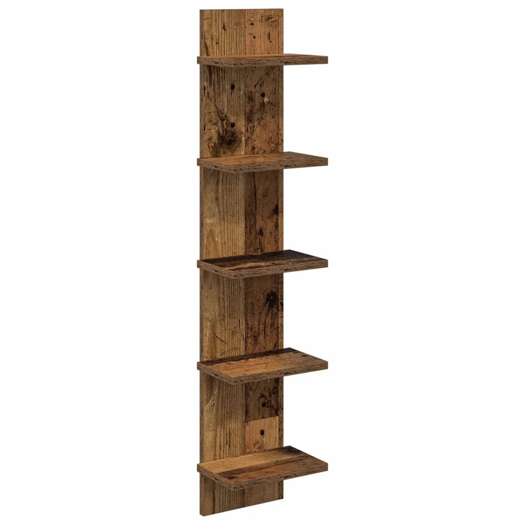 Scaffale da parete Legno antico 22 x 15 x 100 cm 8012432