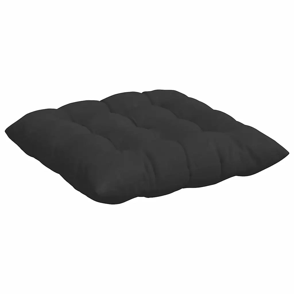 Cuscini per Seduta 4 pcs Nero 40 x 40 x 6 cm Microfibra 42015178