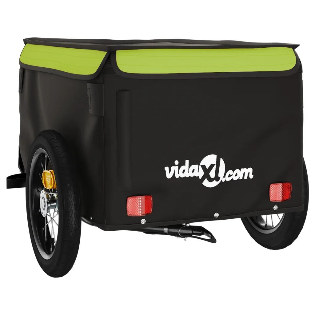 Rimorchio da Bici Nero e Verde 30 kg in Ferro CFW8902619
