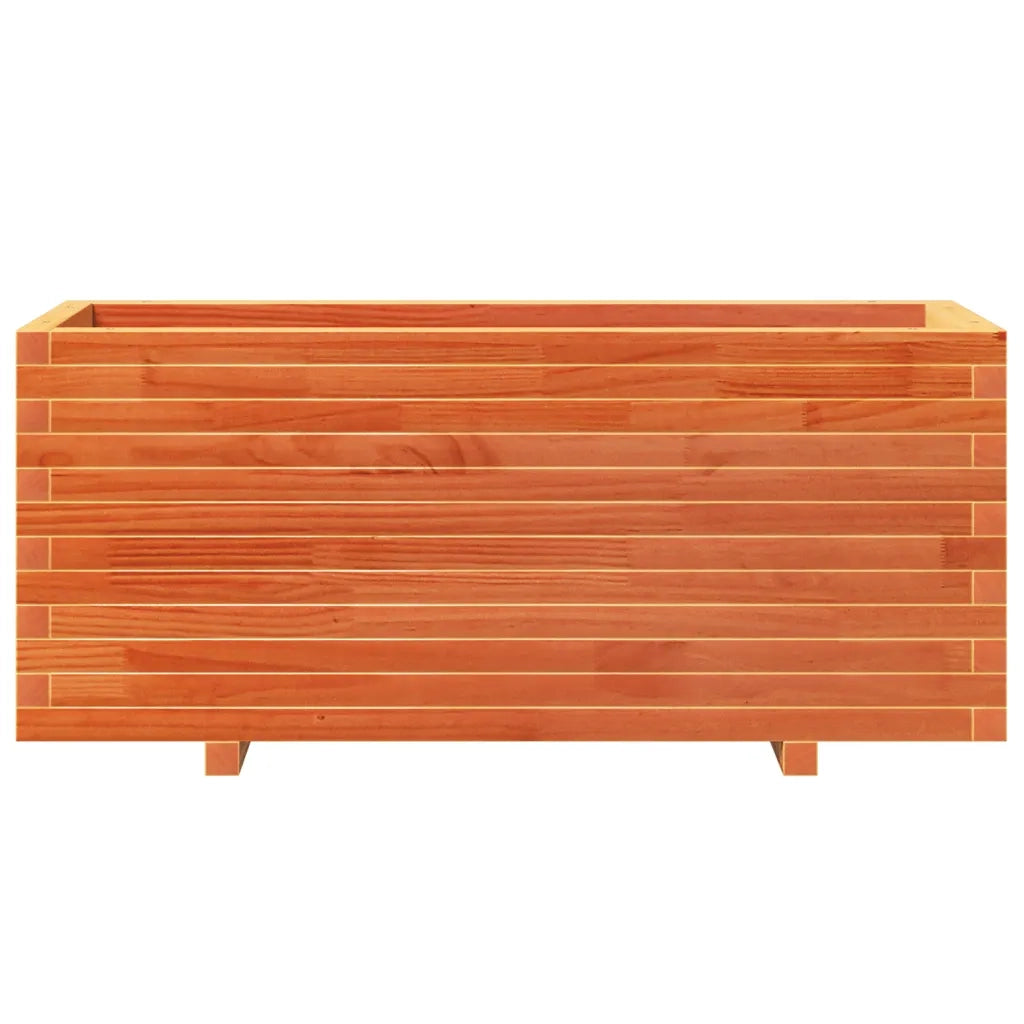 vidaXL Fioriera Giardino Marrone Cera 110x40x49,5 Legno Massello Pino