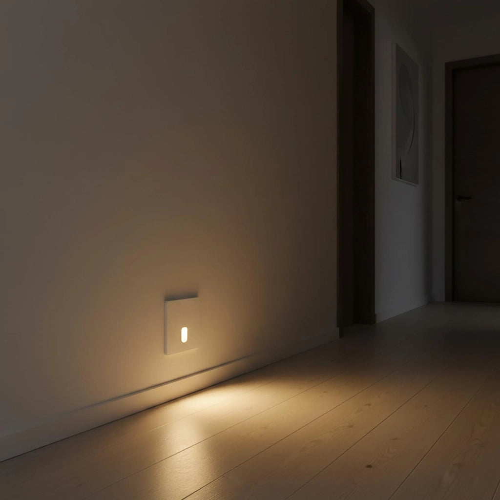 Faretto segnapassi LED incasso 4W 3000K dimmerabile luce per interni scale gradini ingresso Quadrato Bianco 230V