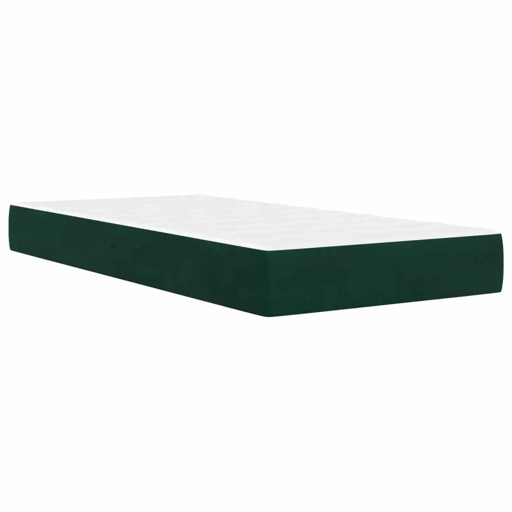 Struttura del letto-Giroletto Verde Scuro 100 x 200 cm Velluto 676774