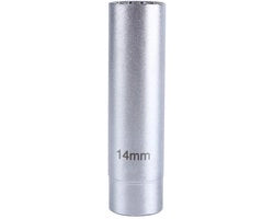 Chiave a Batteria 14mm - 12 punti di Contatto - Strumento di Rimozione Magnetico - Disegno Universale - Materiale Duraturo - Lunghezza Totale 63mm - Chiave a Batteria