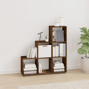Libreria a Scala Rovere Fumo 107 cm in Legno Multistratocod mxl 81380