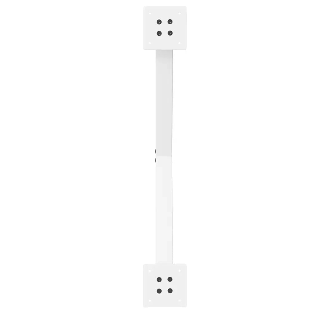 Gambe per Tavolino da Caffè a Forma di X 2 pz Bianche 70x(42-43) cm Acciaio 4012905