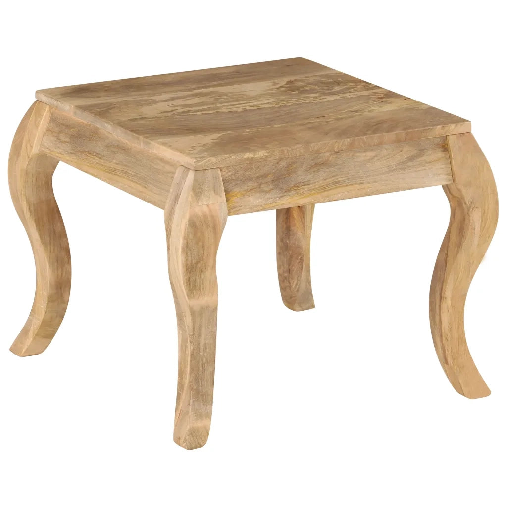 Tavolino da Salotto-Tavolino da soggiorno-Tavolo in Legno Massello di Mango 45x45x40cm