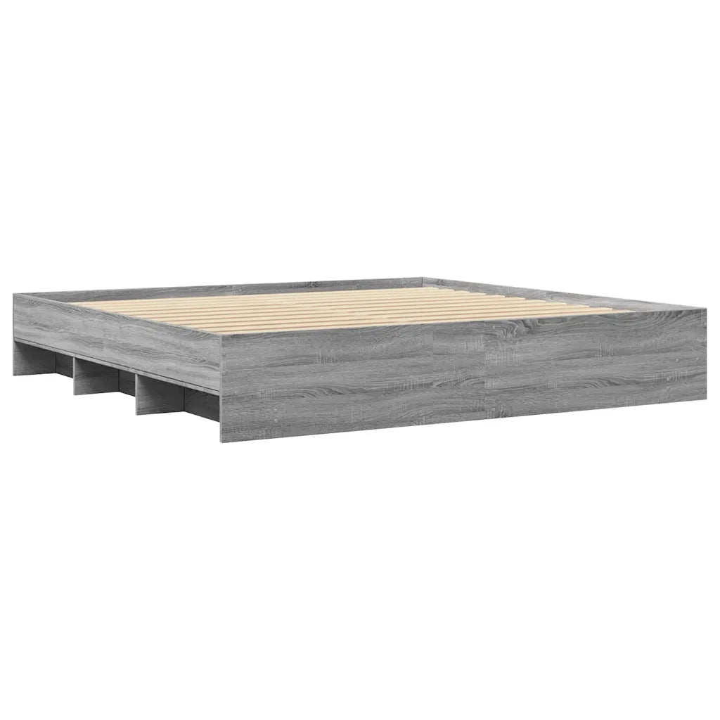 Giroletto senza Materasso Grigio Sonoma 180x200 cm Truciolato