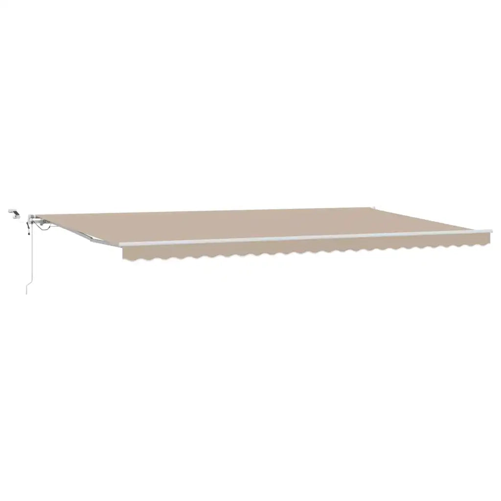 Tenda Retrattile Beige 600 × 300 cm Poliestere e Metallo 3331640