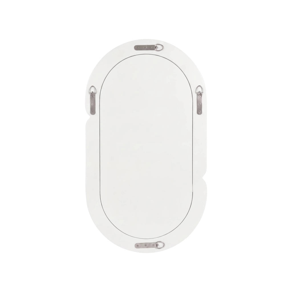 Specchio ovale finitura lucida, 70cm, argento